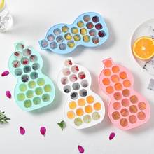 2Pcs 21 Grids Ice Cube Tray Silicone Ice Cube Mold Gourd Shape Ice Maker Box with Lid Ice Molds Container Ice Cube Maker Tray 2024 - buy cheap