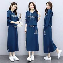 Two Piece Set Women Skirt Suit Korean Dress Plus Size Sexy Loose Chic Outfit Spring 2021 Fashion Long Stylish Top Female Elegant 2024 - buy cheap