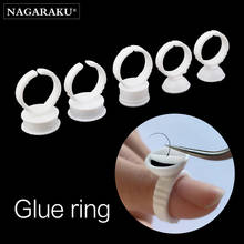 NAGARAKU 100pcs set High Quality Plastic Eyelash Extension Glue Rings,Eyelash Extension Glue Holder Holder glue container 2024 - buy cheap