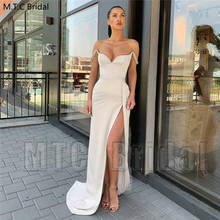 New Design Long Sexy Prom Dresses High Slit Sweetheart Long Formal Women Dress Plus Size Evening Party Gowns Robe De Soiree 2024 - buy cheap