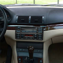 Ajuste para BMW E46 323i 328i 330i 325i 1999-2004, accesorios de coche, etiqueta engomada del coche de control Central de fibra de carbono, decoración interior 2024 - compra barato