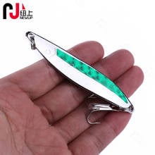 Novo até 1 pçs de metal artificial colher isca de pesca 8.8cm 21g 5 cores spinner colher isca de pesca iscas duras 2024 - compre barato