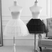 Petticoats for Kids Flower Girls Dresses Little Girls Crinoline 2 Hoop Skirt Petticoat Lolita Skirt Underskirt Vestido De Novia 2024 - buy cheap