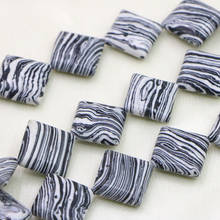 8mm Black&White Turkey Stone Zebra Stripe DIY Loose Round Beads Cube Jewelry Accessory Parts 15inch DIY Stone Women Girls Gifts 2024 - buy cheap