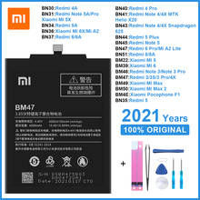 Оригинальный аккумулятор для телефона BM47 BN30 BN34 BM22 для Xiaomi Redmi 3 3S/X 4X 4/5/A 6 8 Note 3/4/4X/5/5A/6 Pro Mi 5 6 6X/Mi A2 Max 2 2024 - купить недорого
