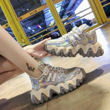 Women Trainers Platform Wedges Shoes Chunky Dad Shoes Women Snekaers Fashion Platform Sneakers Sliver Shoes A61-40  JY 2024 - buy cheap