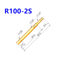 100 шт./упак. из Тесты иглы рукав R100-2S сварочная проволока для зонда 1,67 мм игла сиденье 2024 - купить недорого