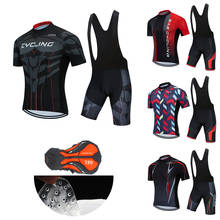 2022 Summer Cycling Clothing Men Pro Road Bike Jersey Set BIB Shorts MTB Suit Male Uniform Bicycle Clothes Team Dress Kit Wear 2024 - buy cheap