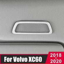 Stainless Steel Car Roof Front Audio Speaker Frame Cover Decoration Sticker Trim For Volvo XC60 2018 2019 2020 Accessories 2024 - buy cheap