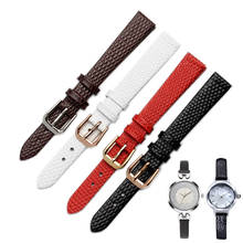 Small leather strap, universal thin watch chain, leather for Fossil women, guss Rossini CK 6mm 8mm 10mm 12mm 14mm 16mm 18mm 20mm 2024 - buy cheap