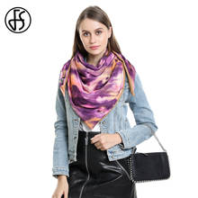 FS Luxury Camouflage Triangle Cashmere Scarf For Women Thick Warm Winter Neck Scarves Shawls And Wraps Echarpe Femme Hiver 2024 - buy cheap