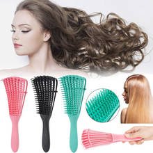 Escova de cabelo para cabeleireiro, escova de cabelo em nylon e cerdas desembaraçadoras para massagem do couro cabeludo 2024 - compre barato