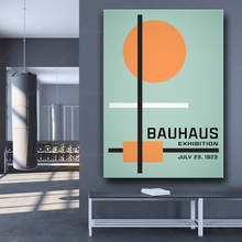 Bauhaus, bauhaus poster, exposição bauhaus parede arte, bauhaus exposição cartaz, bauhaus cartaz, estilo alemão de arquitetura wa 2024 - compre barato