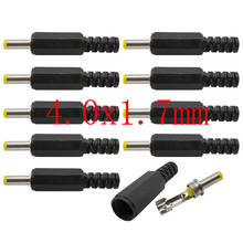 10Pcs/lot 4.0mm x 1.7mm DC Power Male Solder Straight Connector Yellow Head 4.0*1.7mm DC Power Male Plug Jack Adapter 2024 - buy cheap