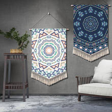 Macrame Tassel Hand-woven Wall Hanging Tapestry Mandala Boho Room Art Crafts Home Living Room Decoration Mexican Home Tapestries 2024 - buy cheap