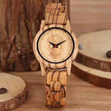 Classic Wooden Quartz Watch Brown Wooden WatchStrap Skeleton Round Dial Relgios De Mulher Women Gifts Reloj 2024 - buy cheap