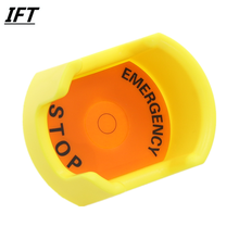 Кнопка аварийной остановки коробка защитный cover22mm Кнопка защитный чехол для переключателя желтый кольцо аксессуары 2024 - купить недорого
