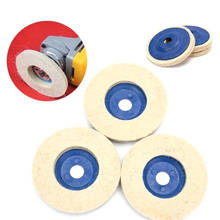 Diâmetro: 100mm lã discos de polimento roda almofadas polidor de disco de polimento moedor de ângulo roda feltro 2024 - compre barato