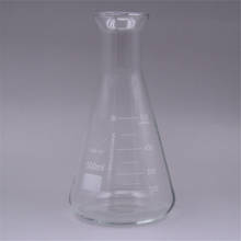 500 ml, matraz de Erlenmeyer de vidrio, frasco cónico de vidrio, cuello de campana, cristalería de laboratorio 2024 - compra barato