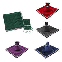 Altar Tarot Table Cloth, 26 x 26 inches Divination Wicca Velvet Cloth with Tarot Pouch 2024 - buy cheap