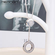 Memnon 2018 Autumn Silver S925 Signature Necklace 925 sterling silver jewelry pendant necklaces for women silver fashion jewelry 2024 - buy cheap