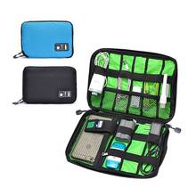 Organizador de armazenamento de cabo portátil saco à prova dshockproof água à prova de choque fone de ouvido digital usb cabo classificando viagem insert bags 2024 - compre barato