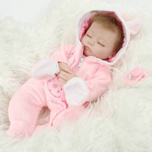 Real Soft  Silicone Body DOLLS 45CM Reborn Baby doll Lifelike Toddler Newborn doll Babies TOYS Bonecas Fashion Toy FOR KID 2024 - buy cheap