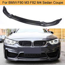 Carbon Fiber Car Front Bumper Lip Chin Spoiler Extension for BMW F80 M3 F82 M4 Sedan Coupe Convertible 2014-2019 Car Lip Spoiler 2024 - buy cheap