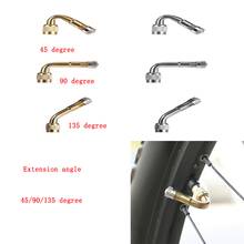 45/90/135 Degree Angle Brass Valve Bike Air Tyre  Extender Motorcycle Adaptor Inflatable Tube Extension Adapter Bicycle Tools 2024 - buy cheap