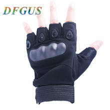 Guantes tácticos sin dedos para hombre y mujer, manoplas militares de medio dedo para tiro, Paintball, Airsoft, bicicleta, motocross, combate 2024 - compra barato