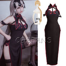 Fate/Grand Order Jeanne d'Arc Alter Cosplay Costume Game Fate Cosplay Cheongsam Women Sexy Black Dress Costume And wig 2024 - buy cheap