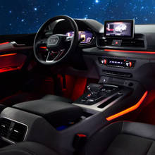 For Audi A3 A4L A6L A5 Q2L Q3 Q5 Q7 Upgrade Interior LED Decorative Atmosphere Light Door Panel Decor Trim Car Ambient Light 2024 - buy cheap