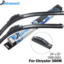 Buildreamen2 For Chrysler 300M Car Wiper Blade Front Windscreen Rubber Wiper Fit J Hook Arms 1999 2000 2001 2002 2003 2004 2024 - buy cheap