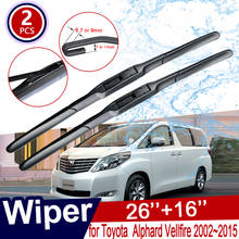 Car Wiper Blade Windshield for Toyota Alphard Vellfire 10 20 AH10 AH20 2002~2015 Windscreen Wipers 2009 2010 Car Accessories 2024 - buy cheap