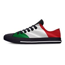 Itália italiana italia bandeira patriótica moda engraçado casual sapatos de pano baixo topo leve respirável impressão 3d das sapatilhas das mulheres dos homens 2024 - compre barato