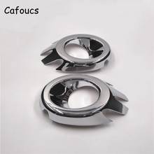 Cafoucs 2Pcs/set Chrome ABS Car Front Fog light Trims Decoration Cover For Citroen C4 Saloon Coupe Sedan 2004-2008 2024 - buy cheap