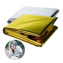 Аварийное одеяло наружное водонепроницаемое для спасения при аварийной ситуации одеяло из фольги термальное пространство аптечка набор для выживания 2024 - купить недорого