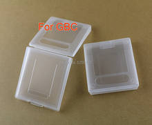 Cartucho de jogo para gbc, 5 peças caixas caixas de plástico cartucho de jogo proteção contra poeira branco claro para gameboy cor 2024 - compre barato