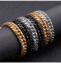 Mens Necklaces Chains Stainless Steel Black Gold Silver Color Biker Necklace Bracelets for Men Women Curb Cuban Necklace Jewelry 2024 - buy cheap