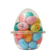 Huevo de Pascua de 24 piezas para niños, decoraciones de Acción de Gracias para el hogar, grafiti pintado a mano, simulación de huevos de plástico 2024 - compra barato
