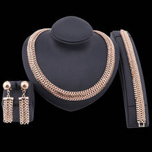  Simple Design Luxury Dubai Woman Jewelry Set Nigerian African Indian Wedding Jewellery Set Bridal Jewelry 2024 - buy cheap