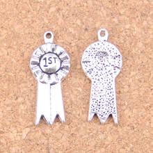 12pcs Charms 1st medal award 27x12mm Antique Pendants,Vintage Tibetan Silver Jewelry,DIY for bracelet necklace 2024 - buy cheap