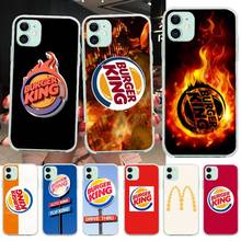 Мягкий силиконовый чехол для телефона CUTEWANAN burger king burgerking с логотипом для iPhone 11 pro XS MAX 8 7 6 6S Plus X 5S SE 2020 XR 2024 - купить недорого