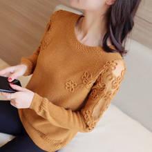 Women Spring Autumn Style Knitted Sweater Pullovers Lady Casual Solid Color O-Neck Pullovers Tops ZZ1024 2024 - buy cheap