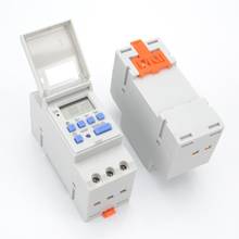 Free Shipping CE DIN Rail Digital Programmable Timer Switch AC 220V / 110V, DC 12V/24V 16A GOOD TEMPORAZador Din Rail 2024 - buy cheap