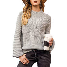 Women's Fashion Batwing Long-Sleeved Casual Autumn And Winter Sweater 2020 Pullover Knitting Shirt Women Tops O Neck Tees 2024 - buy cheap