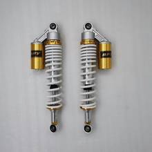 Amortecedor de motocicleta, 8mm, mola 370mm/375mm/380mm, para yamaha xt500 tt500, honda kawasaki suzuki, rm125, rm370, pe175, dourado e preto 2024 - compre barato