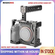 MAGICRIG DSLR Camera Cage with Top Handle For Sony A7RIII /A7RII /A7SII /A7M3 /A7II /A7III Camera To Quick Release Extension Kit 2024 - buy cheap