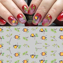 1pcs Animal Pattern 3d nail art sticker ladybug/giraffe/Hedgehog/roach/bird Self-adhensive Summer Style nail decoration decal 2024 - buy cheap