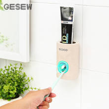 GESEW Toothbrush Holder Wall Mount Automatic Toothpaste Dispenser Dust-proof Toothbrush Case Home Bathroom Accessories Set 2024 - buy cheap